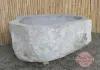 Product image 3 of the product “Riverstone basin, natural surface, polished inside. Dia approx 141-150cm Height 61-70cm ”